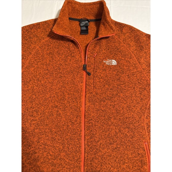 NWT MEN'S THE NORTH FACE LRG HOLATA FULL ZIP FLEECE PULLOVER JACKET SEVILLE ORG - Picture 1 of 12